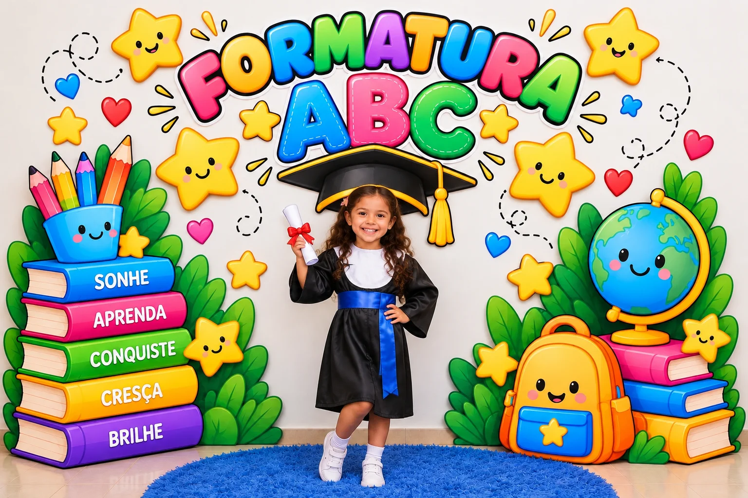 Painel Gigante Formatura – Sonhe, Aprenda, Conquiste! PDF — Datas comemorativas para Educação Infantil: Painel Gigante…