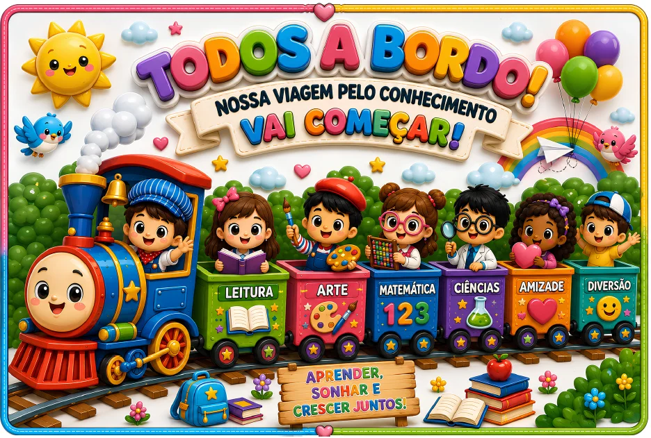 Painel Gigante “Todos a Bordo!" + LEMBRANCINHA — amostra 1: O Painel Gigante Todos a Bordo