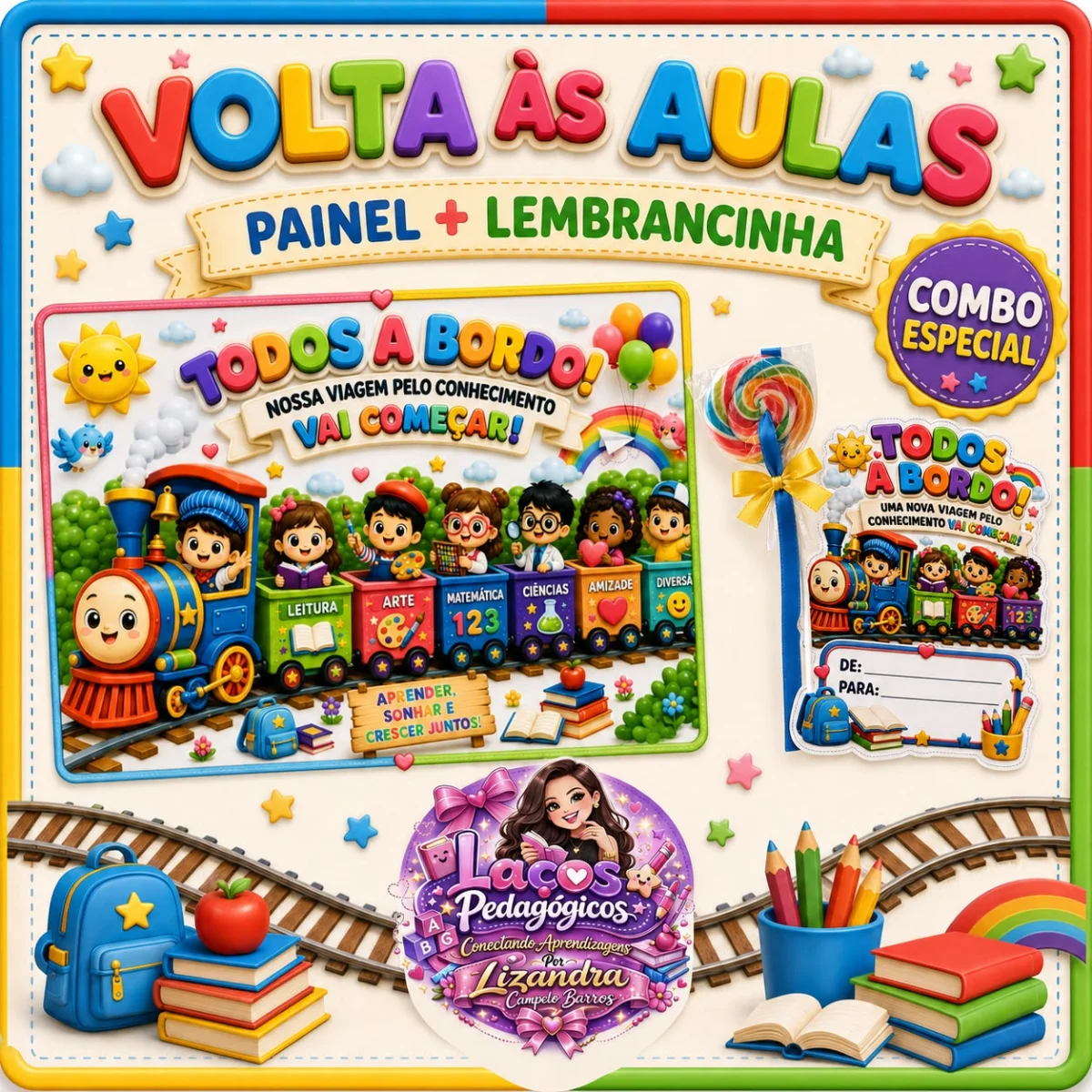Painel Gigante “Todos a Bordo!" + LEMBRANCINHA — capa do material