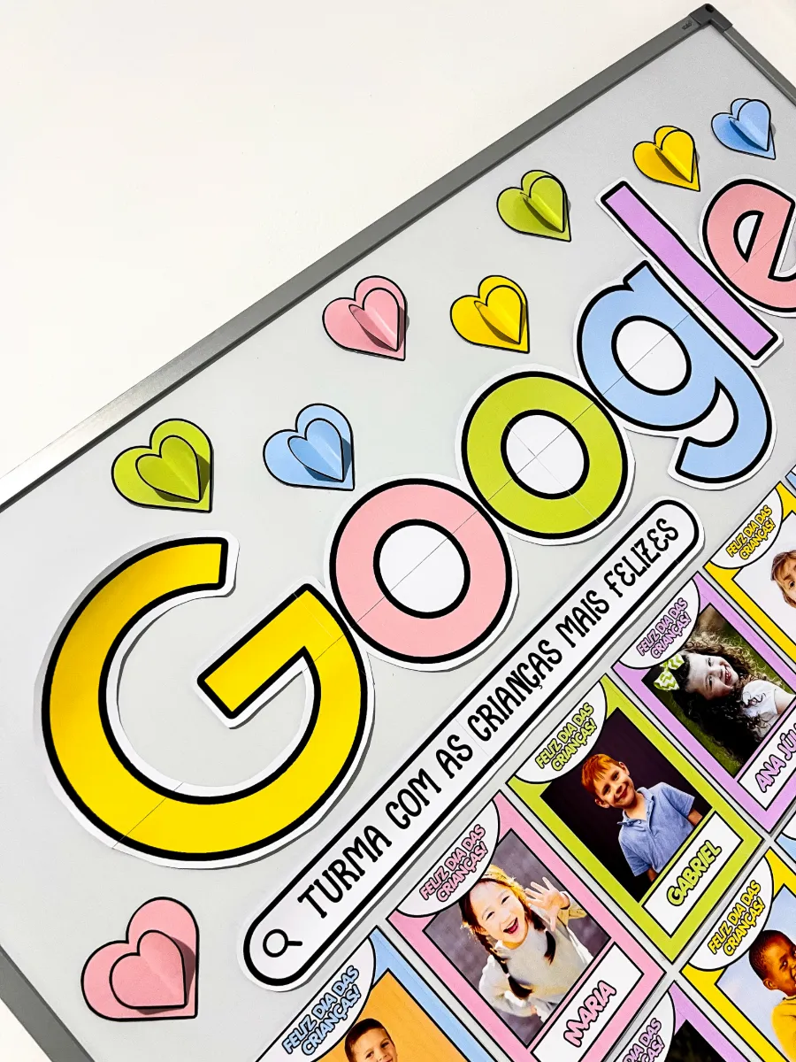 Painel Google Dia das Crianças – Decoração para Sala de Aula — amostra 3: Ideal para decorar salas de aula e valorizar cada…