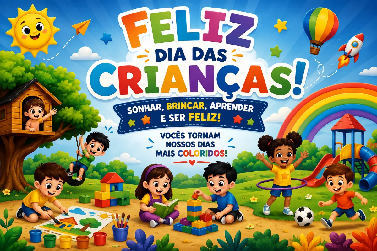 Painel Grande 16 folhas a4 – Dia das Crianças 🧸🎈 — capa do material