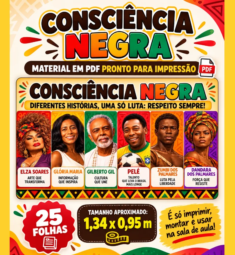 Painel Grandes Personalidades Consciência Negra PDF — capa do material