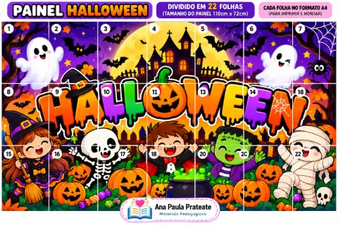 PAINEL HALLOWEEN EM PDF PRONTO PARA DECORAR SUA SALA DE AULA — amostra 1: O que é