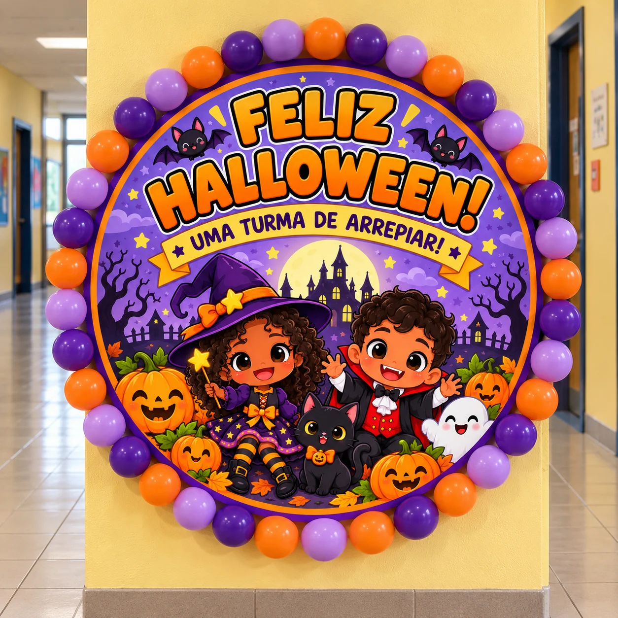 🎃 PAINEL HALLOWEEN — UMA TURMA DE ARREPIAR! — capa do material