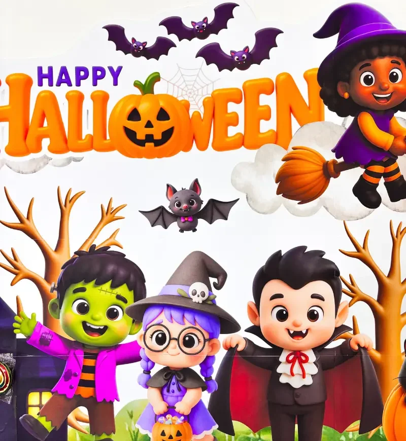 Painel Happy Halloween em PDF | Decoração Escolar — amostra 4: Painel Happy Halloween em PDF para decorar a escola e criar…