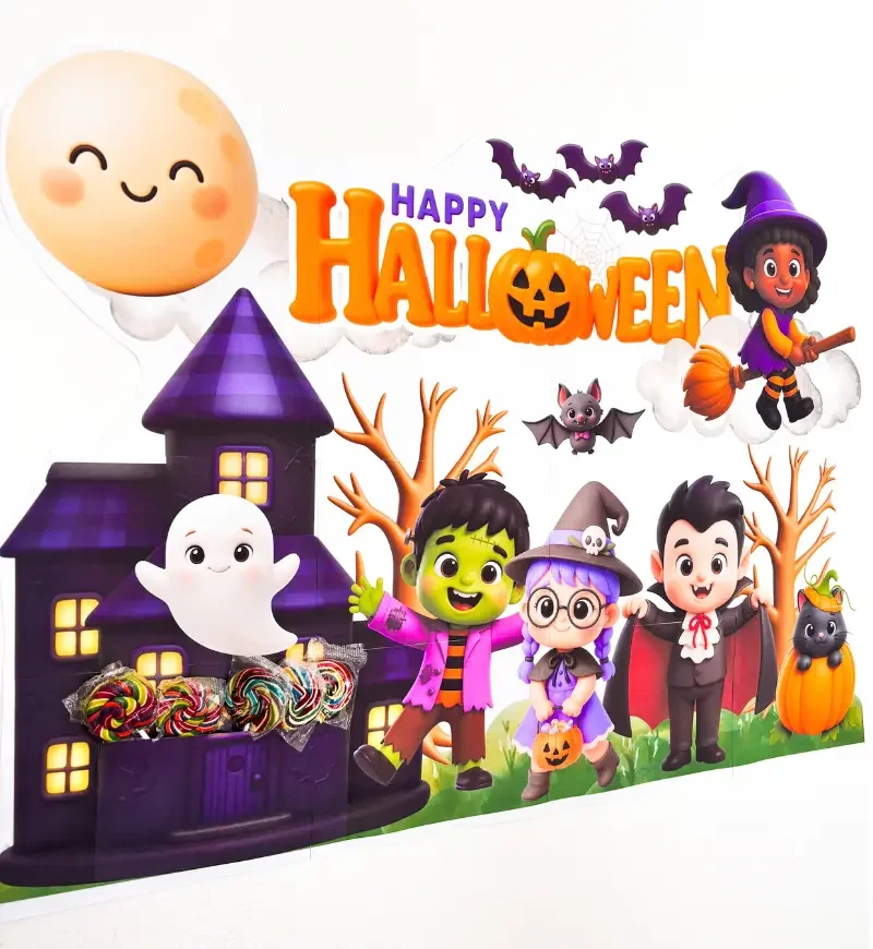 Painel Happy Halloween em PDF | Decoração Escolar — amostra 5: Painel Happy Halloween em PDF para decorar a escola e criar…