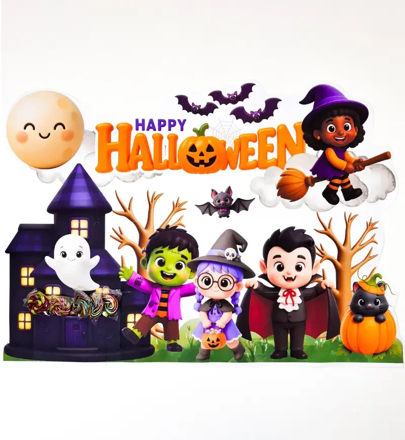 Painel Happy Halloween em PDF | Decoração Escolar — capa do material