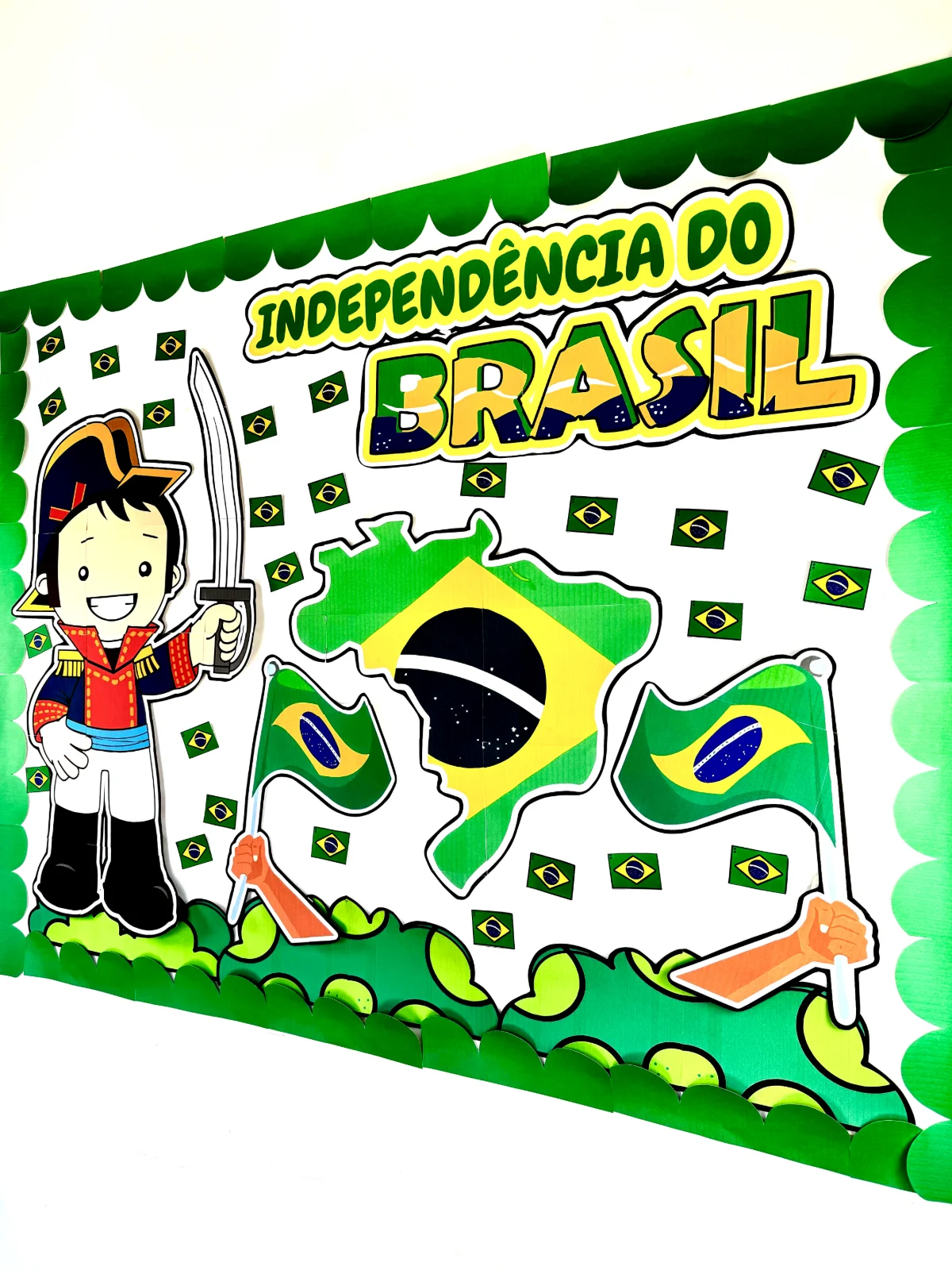 Painel Independência do Brasil 7 de setembro — amostra 2: Vamos comemorar a Independência do Brasil com este painel cheio…