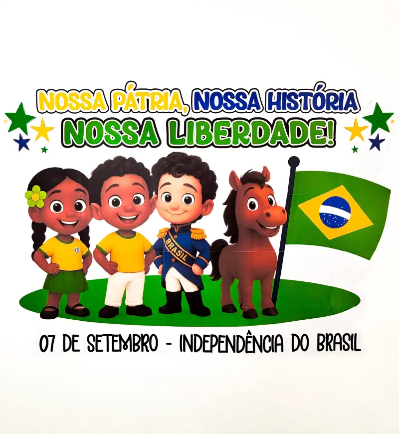 Painel Independência do Brasil: Nossa Pátria para Imprimir — capa do material