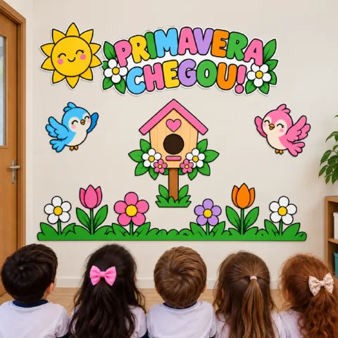 Painel infantil Primavera Chegou! Irisando — amostra 2: Deixe a sala de aula ou escola mais alegre e acolhedora para…