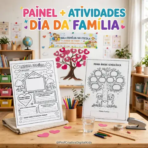 Painel Interativo + Atividades Dia da Família na Escola — capa do material