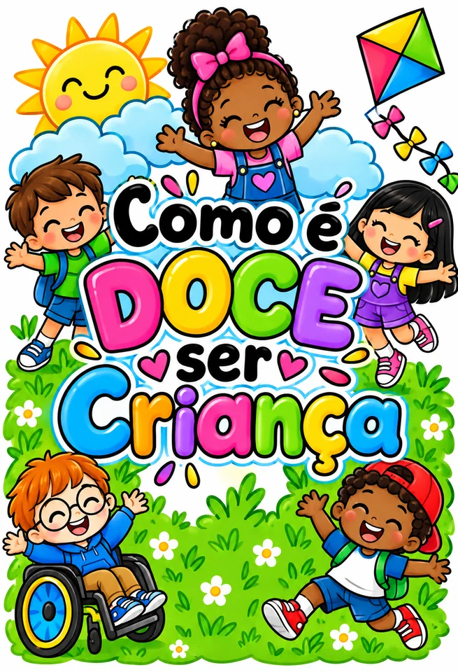 🎈Painel Interativo "Como é Doce Ser Criança"e atividade de colorir🎈 — amostra 2: 🌟Transforme a sua sala de aula ou o…