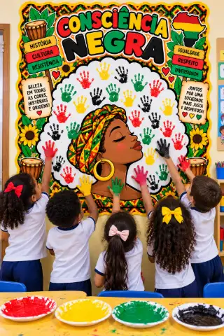 Painel Interativo Consciência Negra 19 folhas — amostra 1: O que é