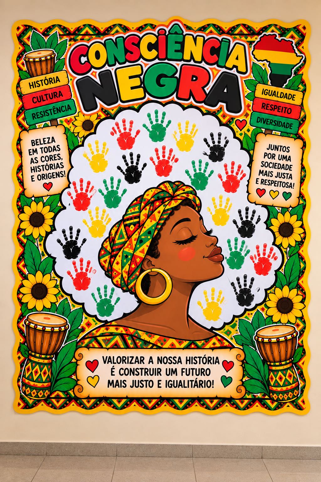 Painel Interativo Consciência Negra – Atividade Coletiva — amostra 1: H2: Um recurso pedagógico interativo para trabalhar a…