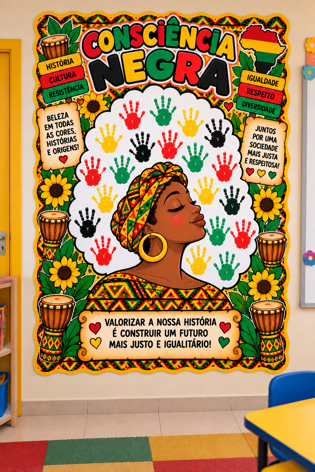 Painel interativo - consciencia negra | Educação Infantil — amostra 2: Sobre o PAINEL INTERATIVO- CONSCIENCIA NEGRA