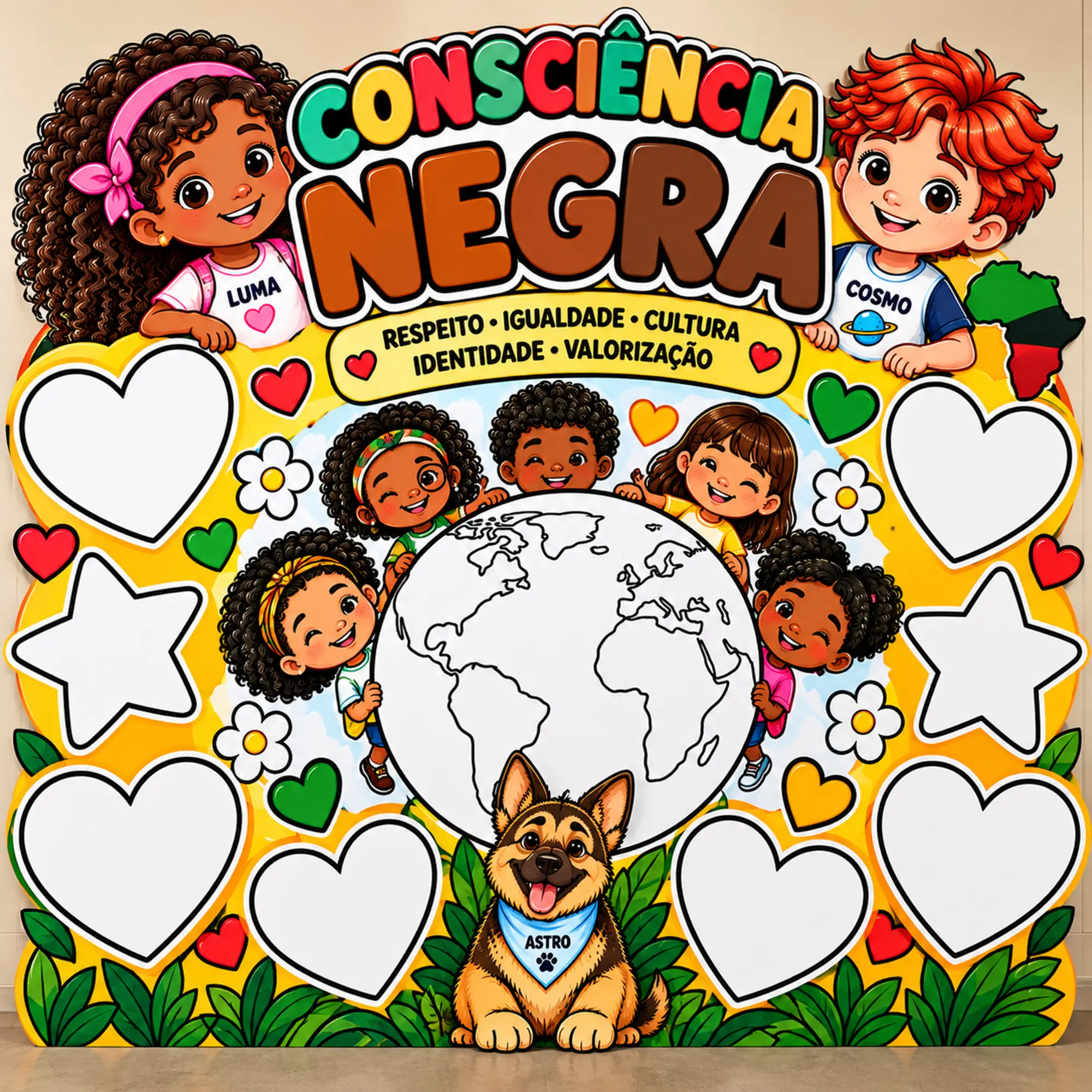 Painel Interativo Consciência Negra tamanho G - Pronto para Imprimir — Datas comemorativas para Educação Infantil: Encante…