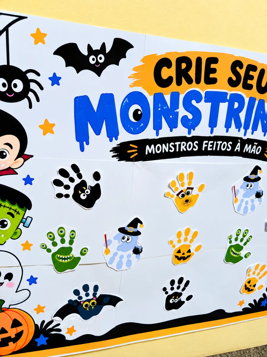 Painel Interativo de Halloween – Educação infantil e 1° ano — amostra 2: Painel Interativo Halloween Recurso pedagógico…