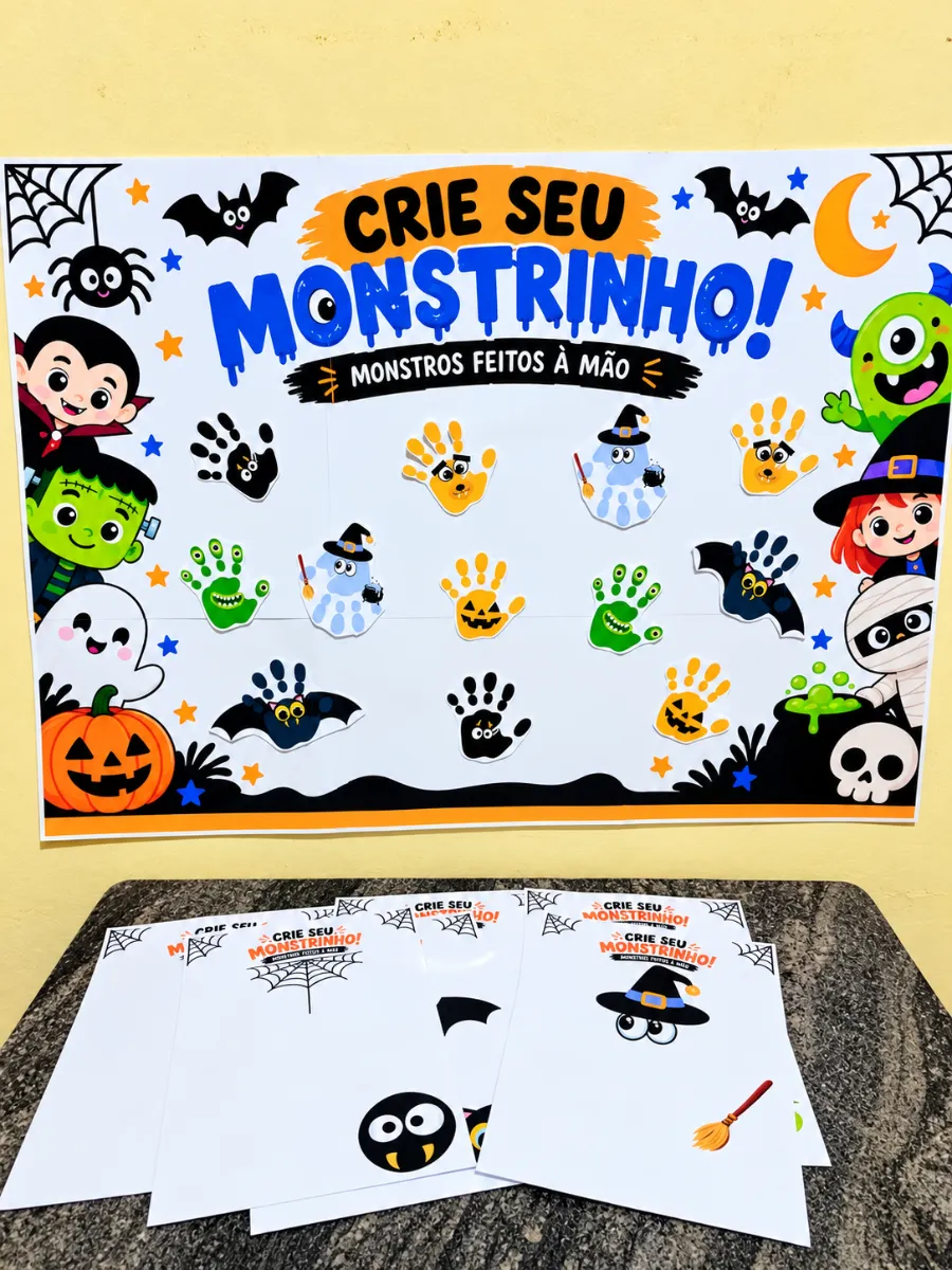 Painel Interativo de Halloween – Educação infantil e 1° ano — amostra 5: Painel Interativo Halloween Recurso pedagógico…