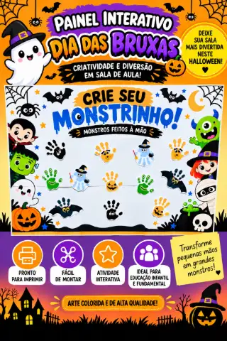 Painel Interativo de Halloween – Educação infantil e 1° ano — capa do material