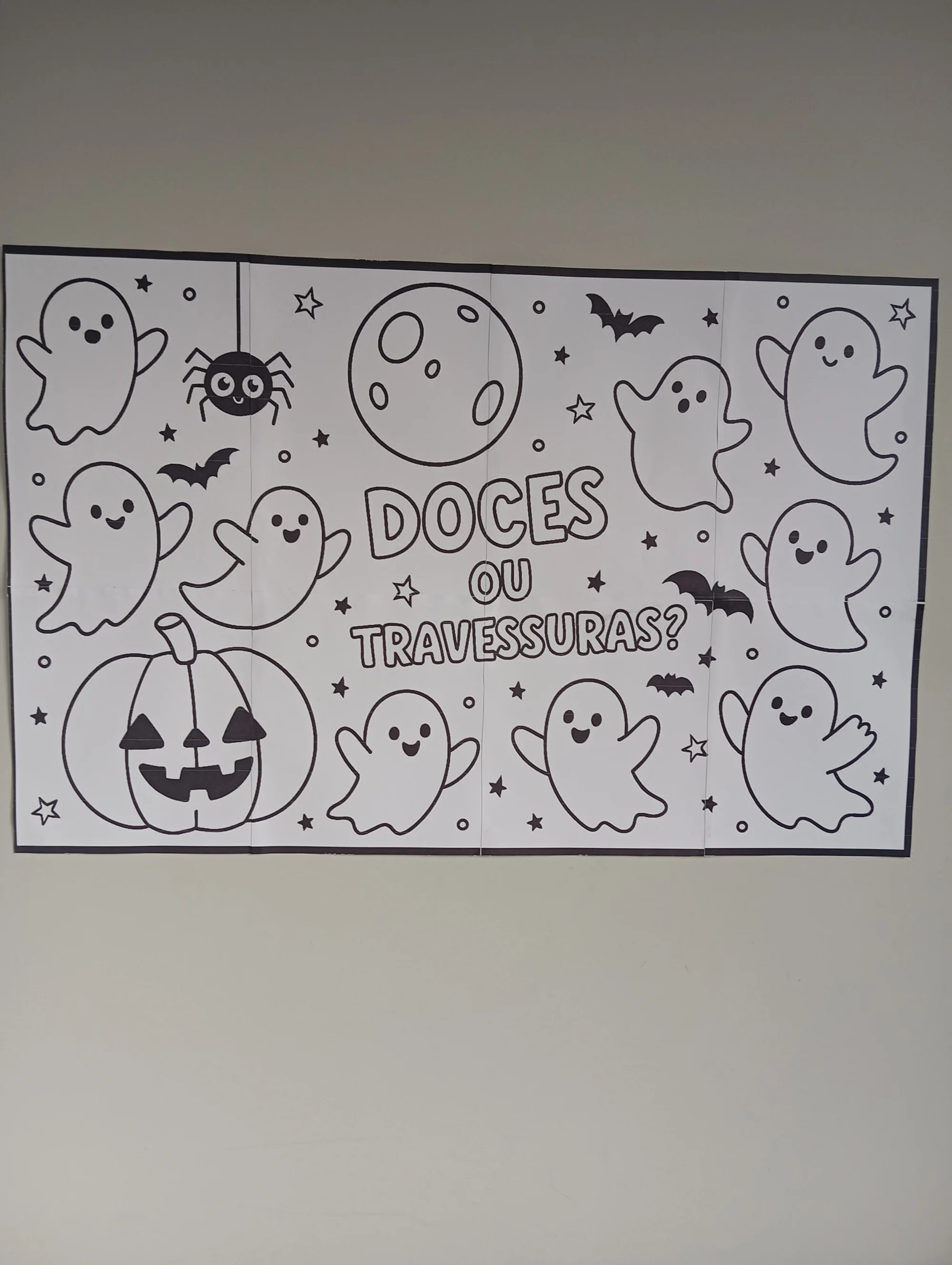 🎃Painel Interativo de Halloween🕸️ — amostra 1: As crianças vão colorir, brincar e entrar no clima assustador mais fofo do…