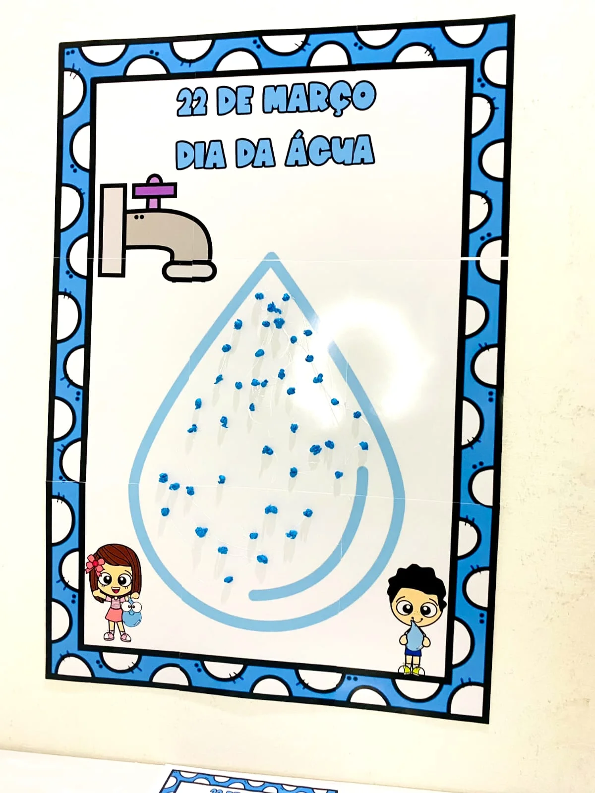 Painel Interativo Dia Da Água — amostra 2: 💦Painel Interativo Dia Da Água💧 Um painel criativo e envolvente para celebrar…