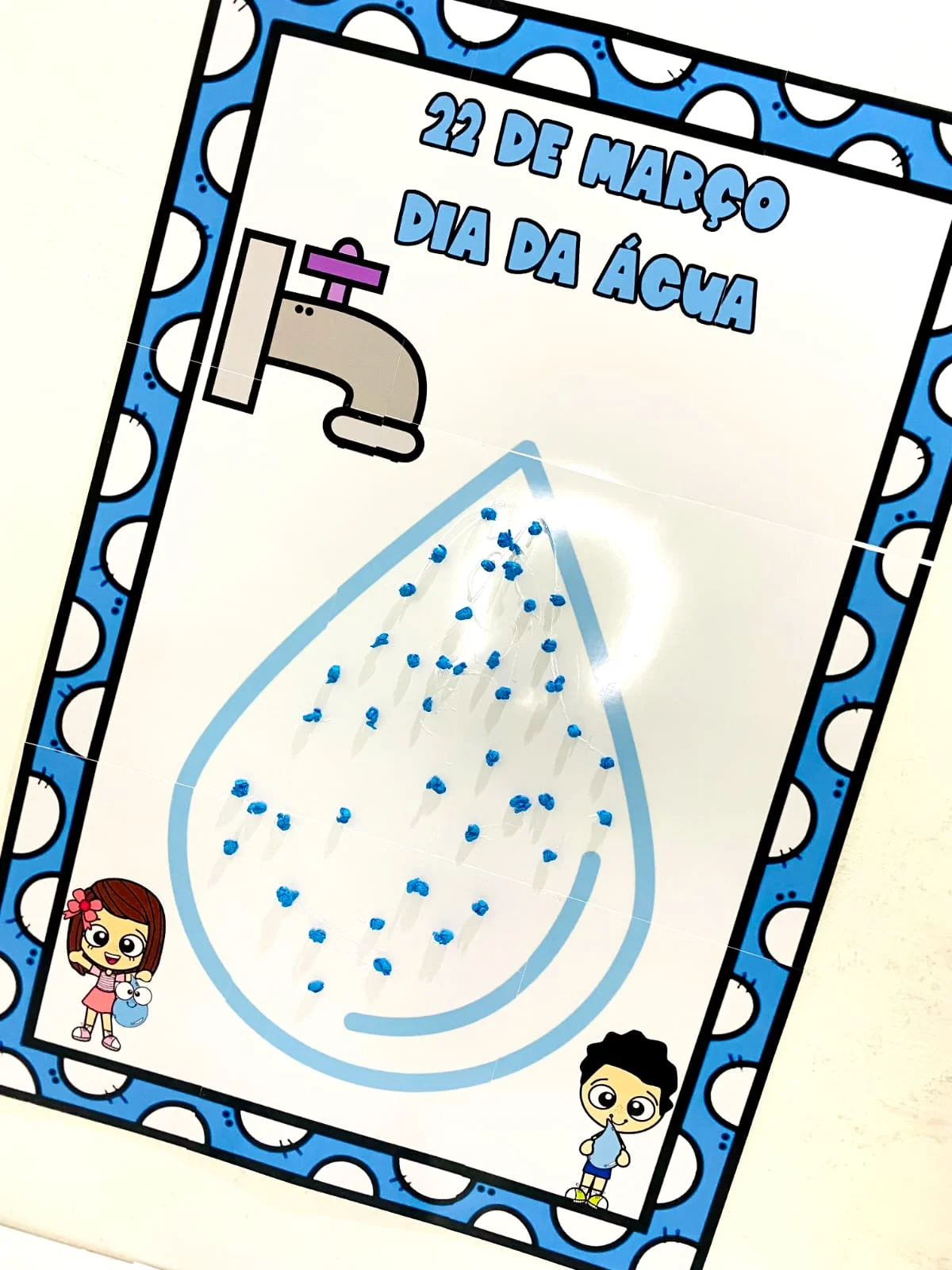Painel Interativo Dia Da Água — amostra 3: 💦Painel Interativo Dia Da Água💧 Um painel criativo e envolvente para celebrar…