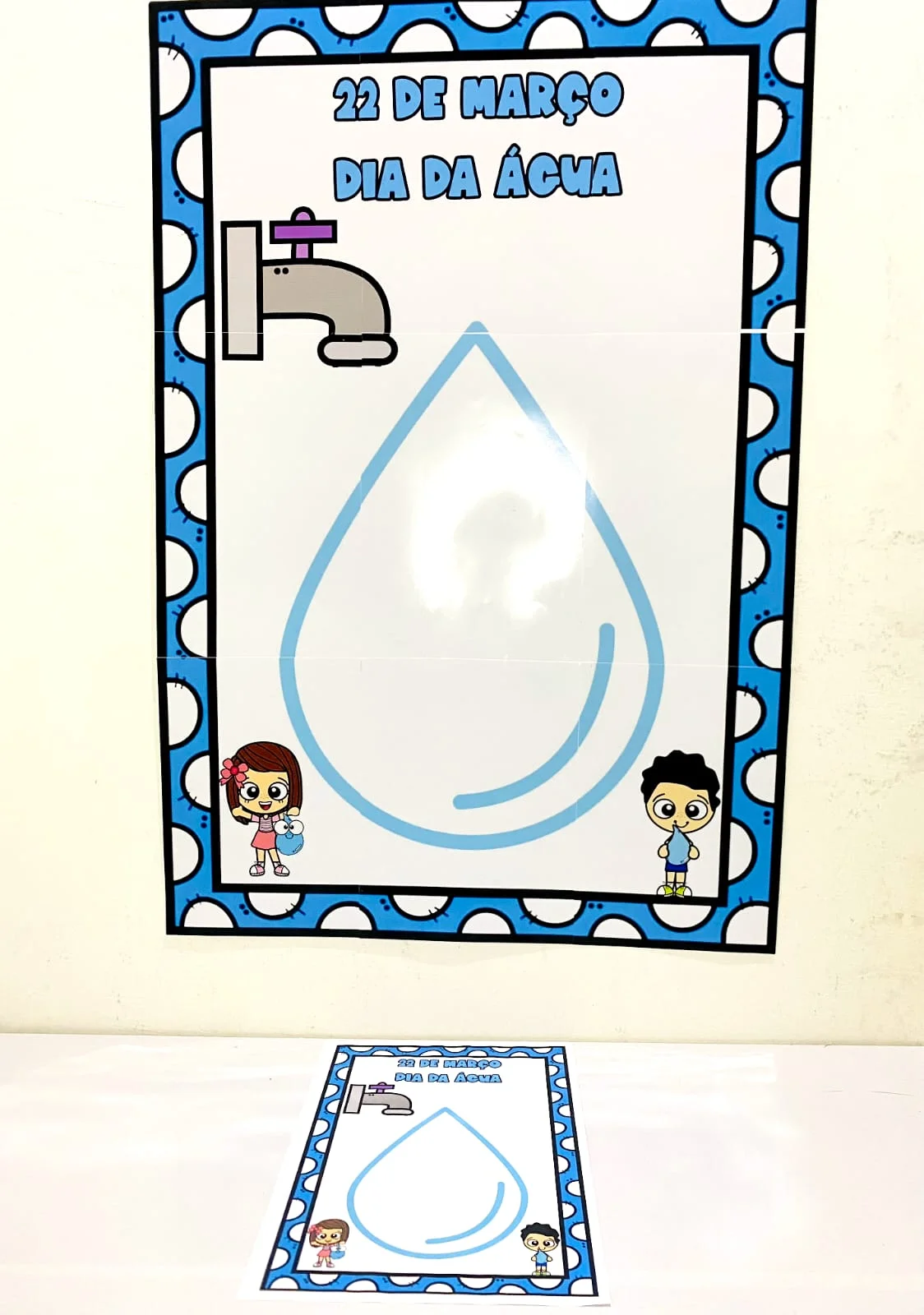 Painel Interativo Dia Da Água — Datas comemorativas para Todas as séries: 💦Painel Interativo Dia Da Água💧 Um painel…