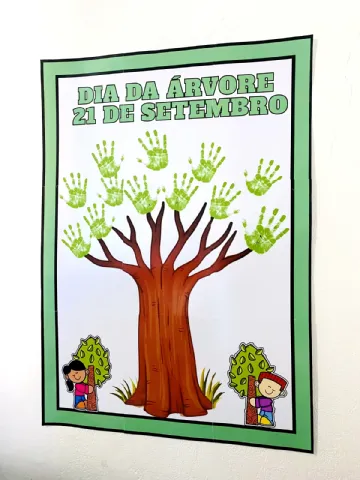 Painel Interativo Dia da Árvore para Imprimir . — amostra 3: 🌳 Dia da Árvore: Painel Interativo