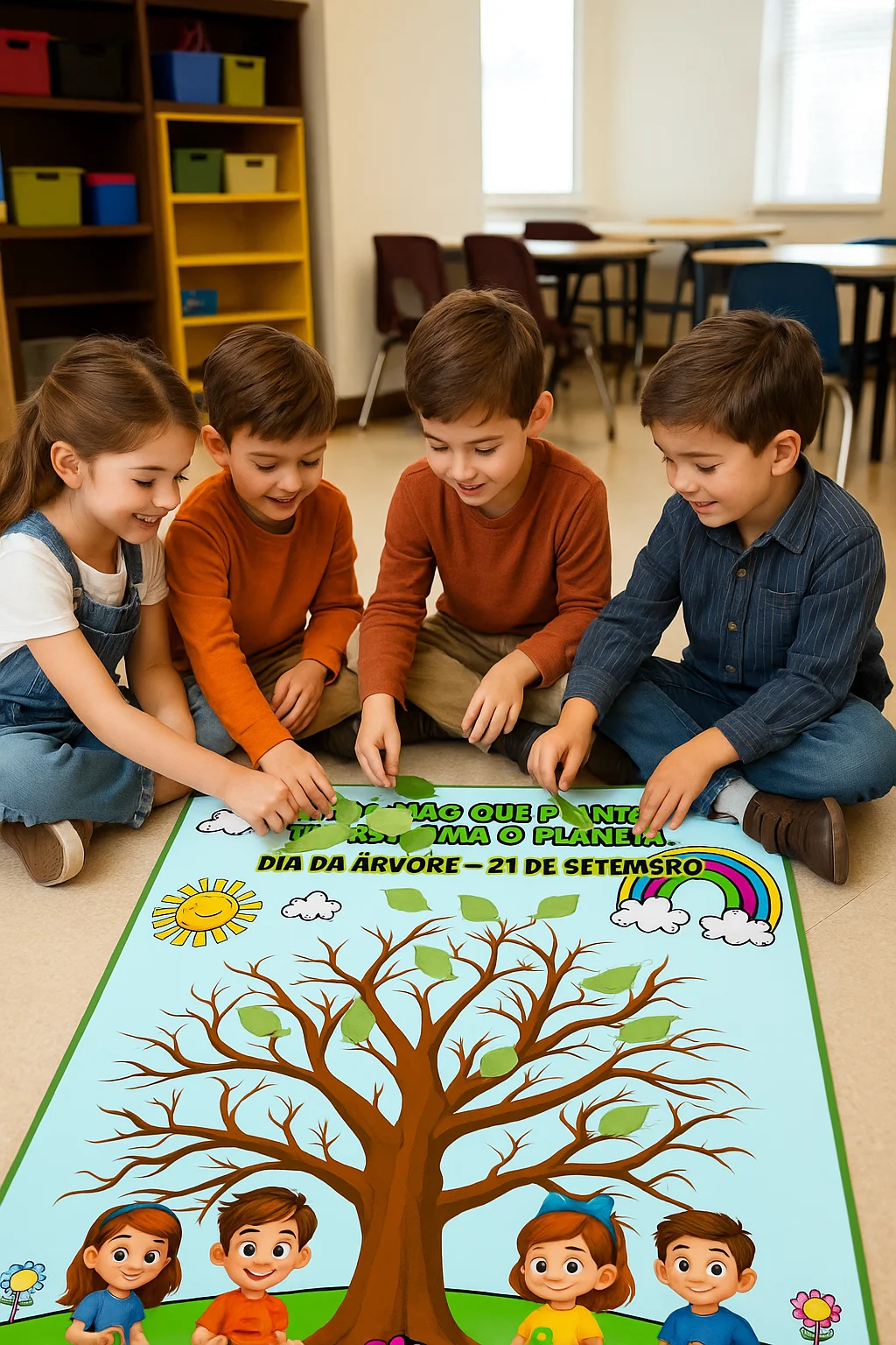 Painel interativo dia da árvore – PDF para Imprimir — Datas comemorativas para Educação Infantil: Incentive o cuidado com o…