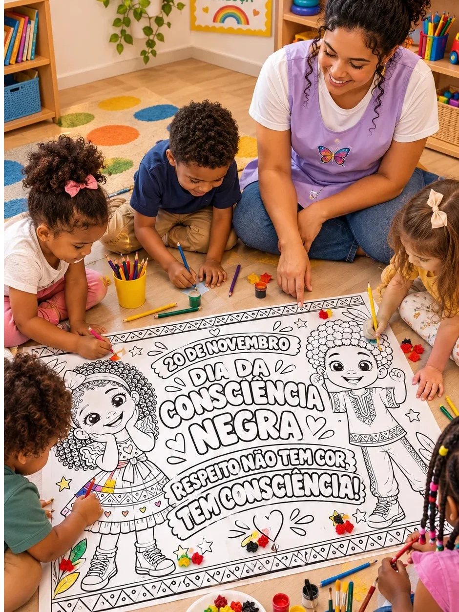 Painel Interativo Dia da Consciência Negra em pdf — capa do material