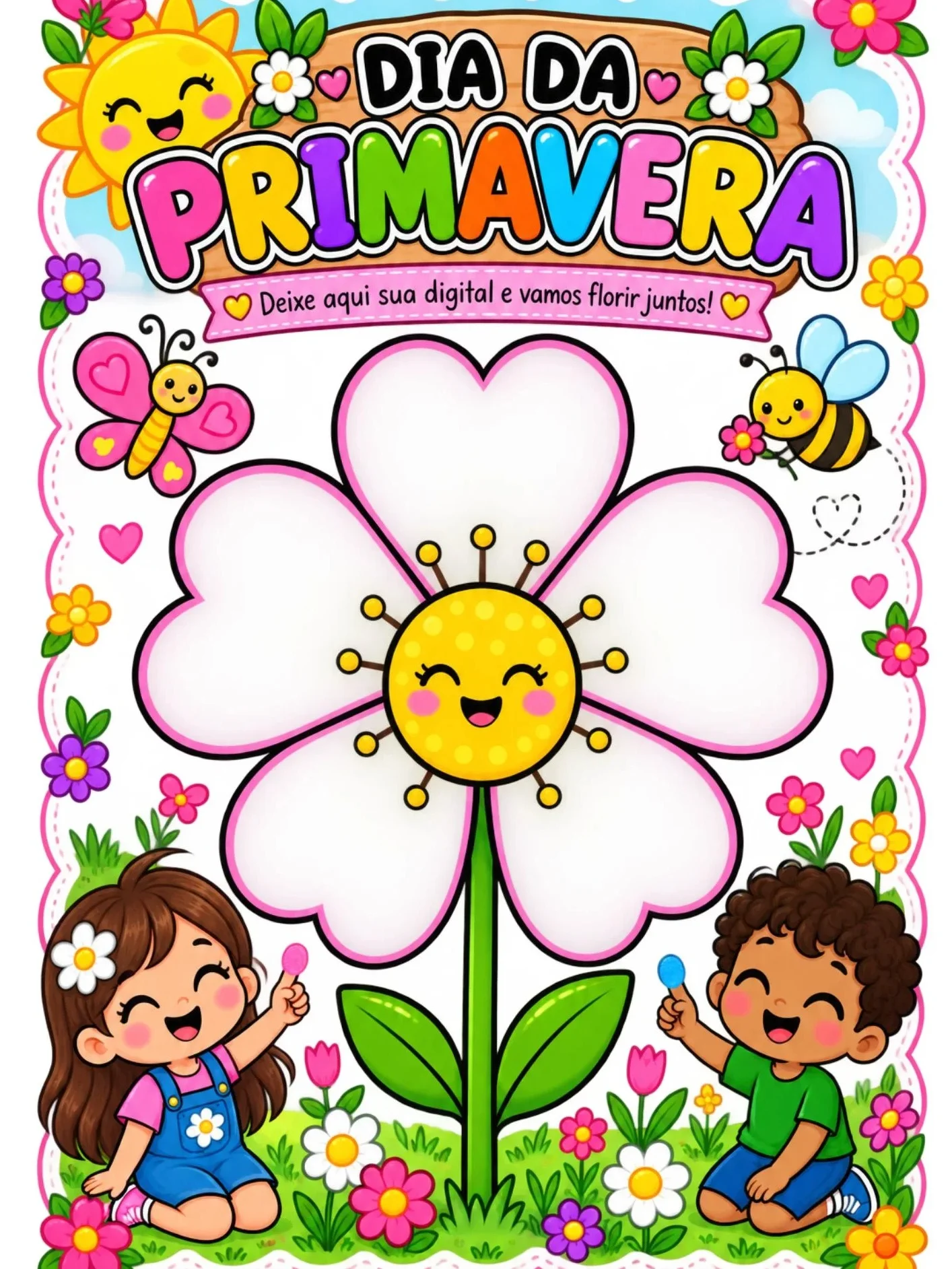 Painel Interativo – Dia da Primavera - Atividades BNCC — amostra 1: 🌸 Painel Interativo da Primavera – “Vamos Florescer…