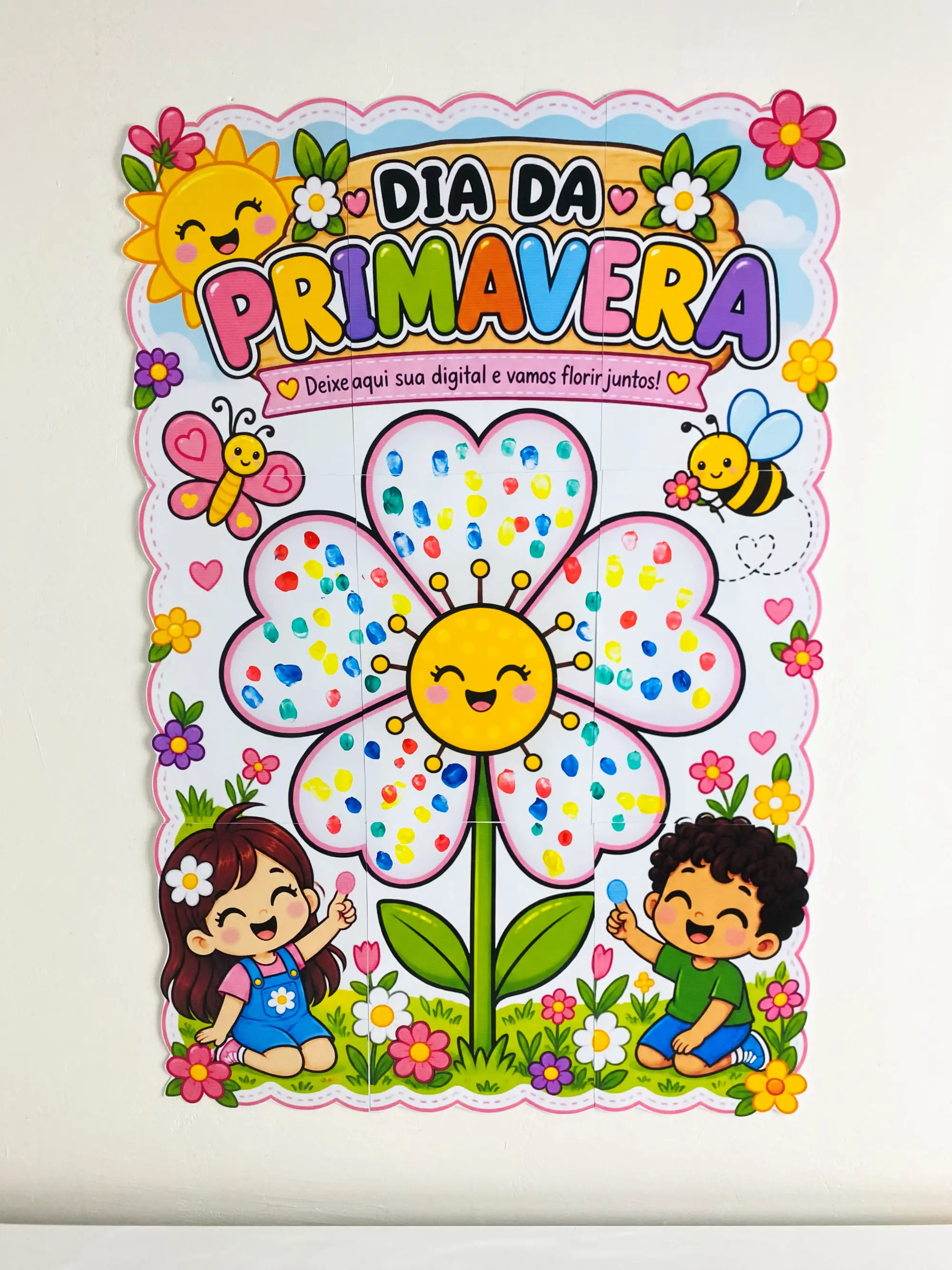 Painel Interativo – Dia da Primavera - Atividades BNCC — amostra 2: Uma atividade lúdica para as crianças criarem uma linda…