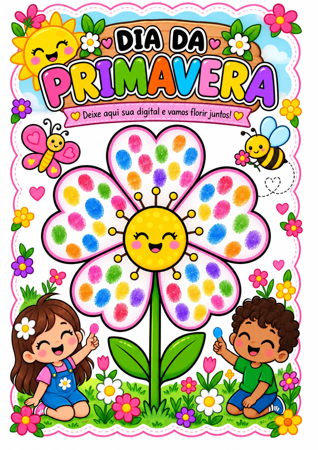 Painel Interativo – Dia da Primavera - Atividades BNCC — capa do material