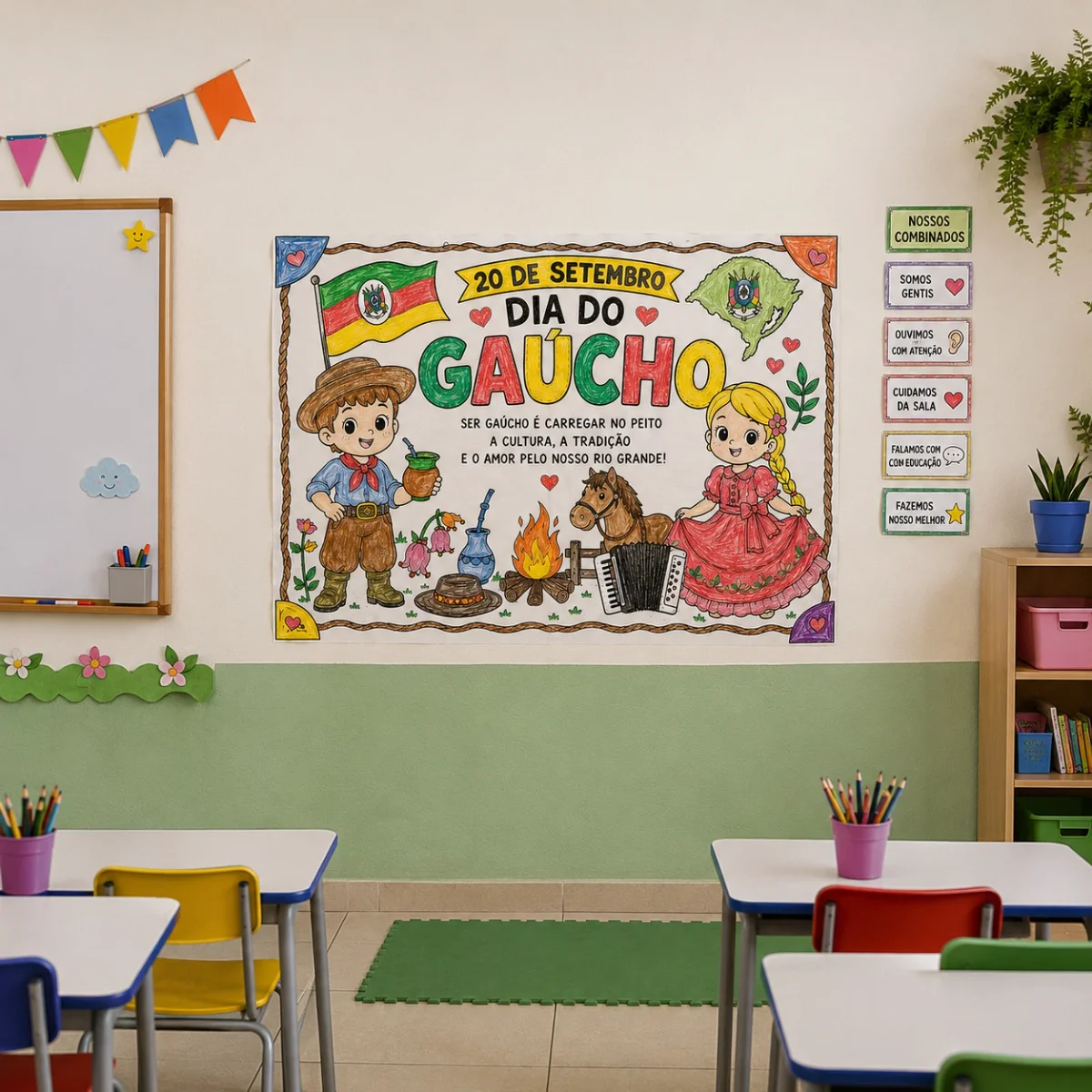 Painel interativo Dia do gaúcho para colorir — capa do material