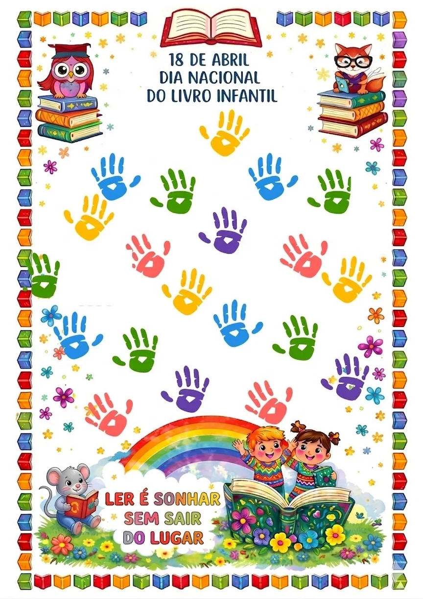 Painel interativo dia do livro — amostra 1: Professor(a), olha essa facilidade para o seu mural