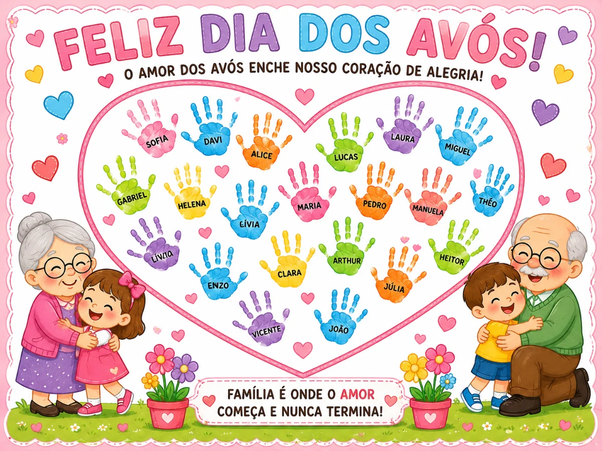 🌸💖 PAINEL INTERATIVO DIA DOS AVÓS! 💖🌸 — amostra 1: 🌸💖 NOVIDADE PARA O DIA DOS AVÓS