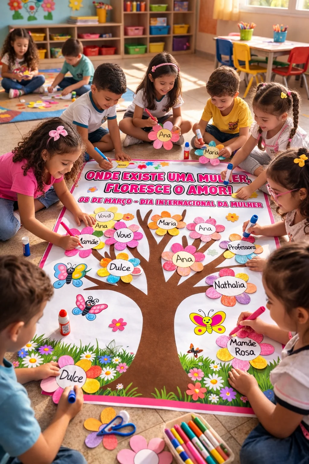 PAINEL INTERATIVO DIA INTERNACIONAL DA MULHER — capa do material