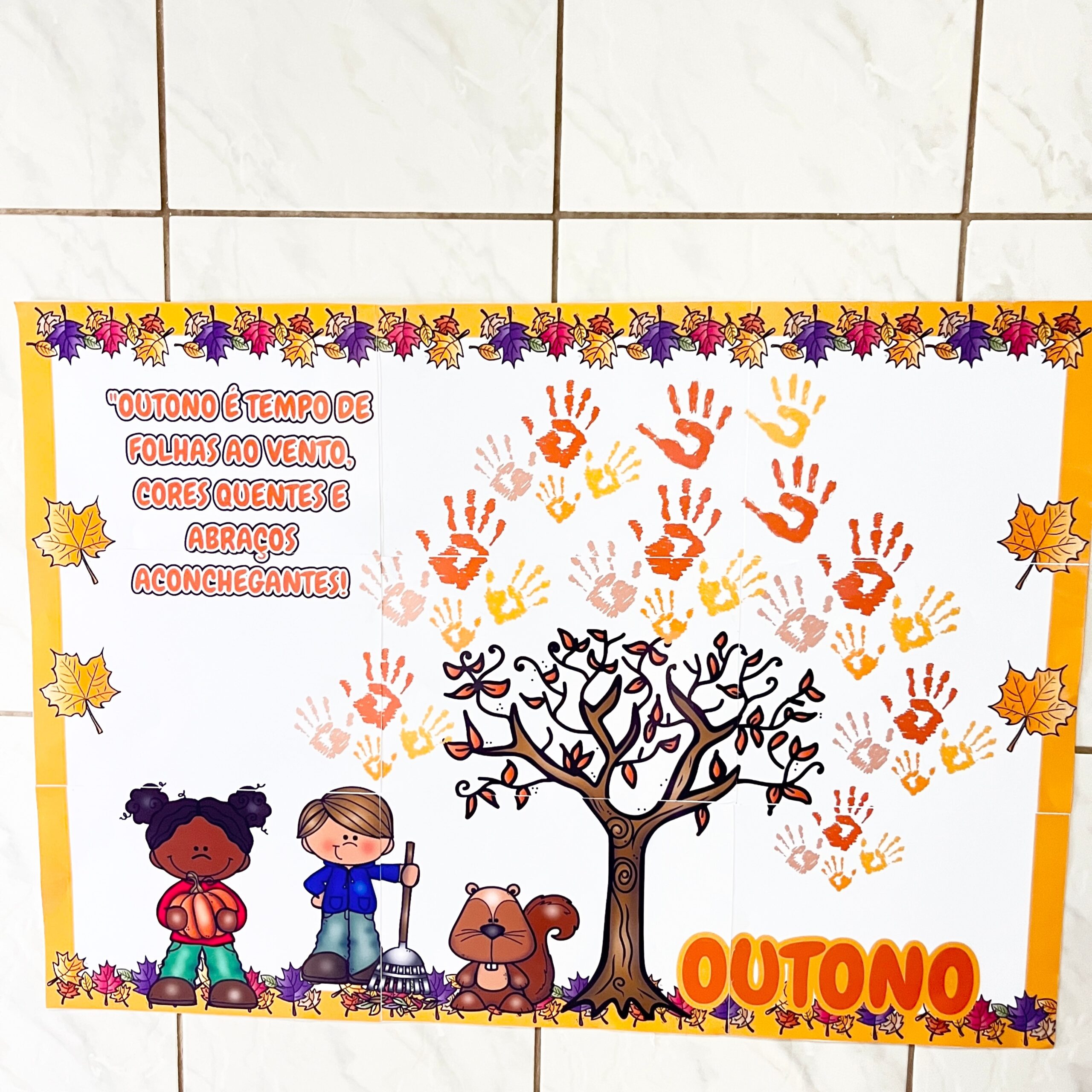 Painel interativo do outono – Material Pedagógico — capa do material