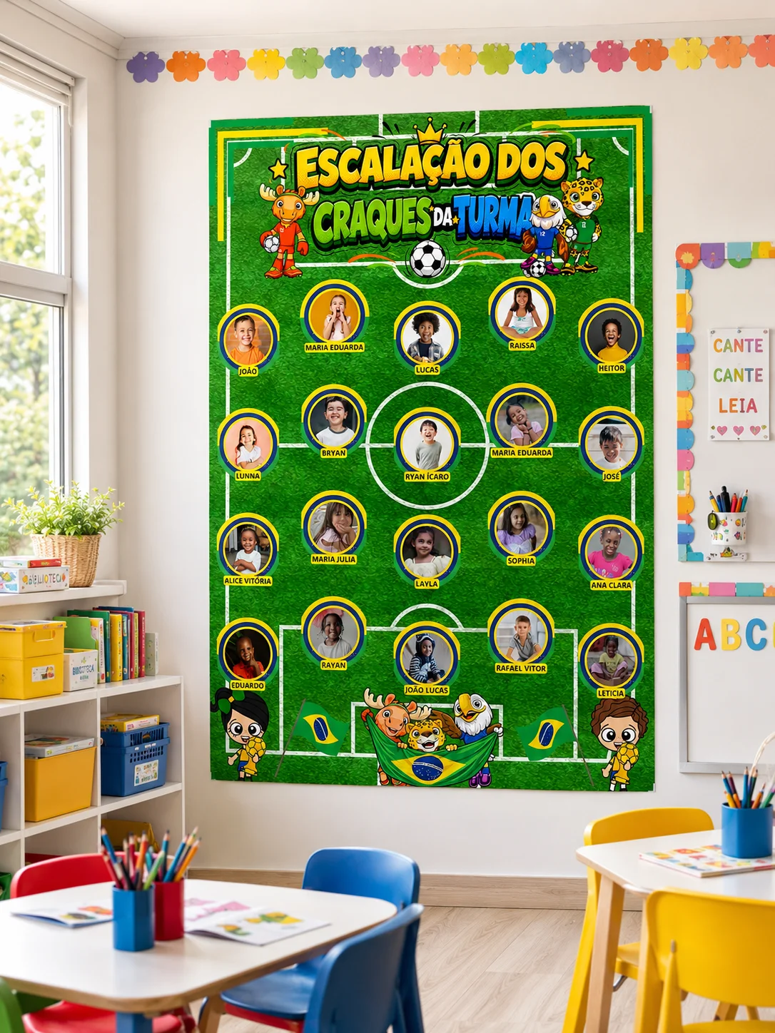 PAINEL INTERATIVO “ESCALAÇÃO DOS CRAQUES — Alfabetização para Educação Infantil: Deixe sua turma pronta para entrar em…