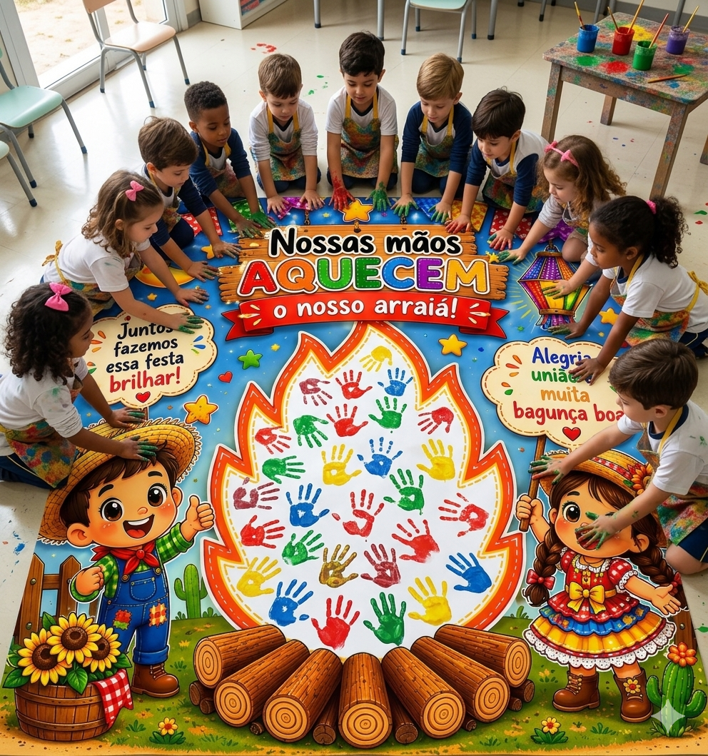 Painel interativo festa junina – PDF para Imprimir — amostra 1: Sobre o PAINEL INTERATIVO FESTA JUNINA
