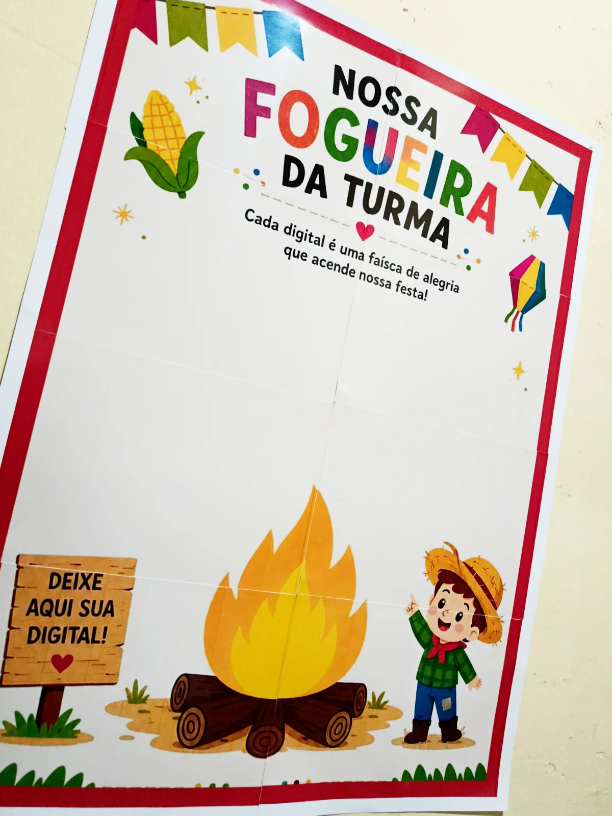 Painel Interativo Festa Junina — amostra 4: PAINEL INTERATIVO – NOSSA FOGUEIRA DA TURMA Uma proposta simples, mas cheia de…