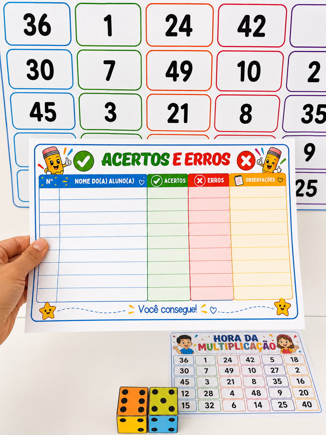 Painel interativo - hora da multiplicação – PDF para Imprimir | Anos Iniciais — amostra 1: Sobre o PAINEL INTERATIVO- HORA…
