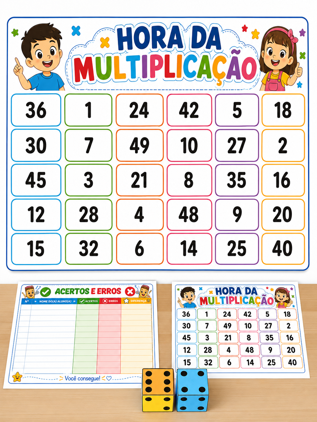 Painel interativo - hora da multiplicação – PDF para Imprimir | Anos Iniciais — capa do material