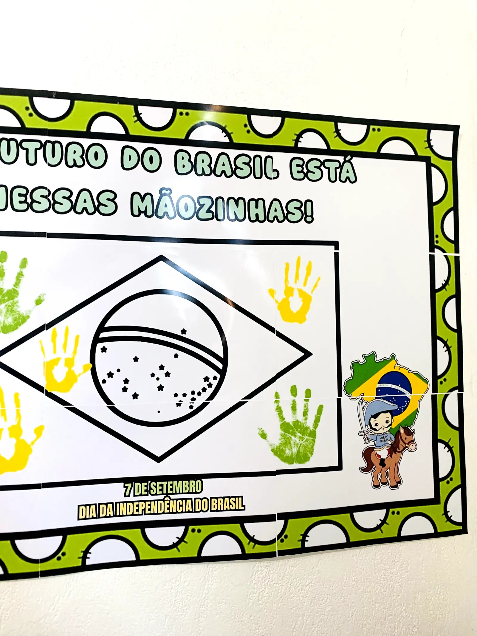 Painel Interativo – Independência do Brasil — amostra 1: Painel Interativo – Independência do Brasil com espaço para as…
