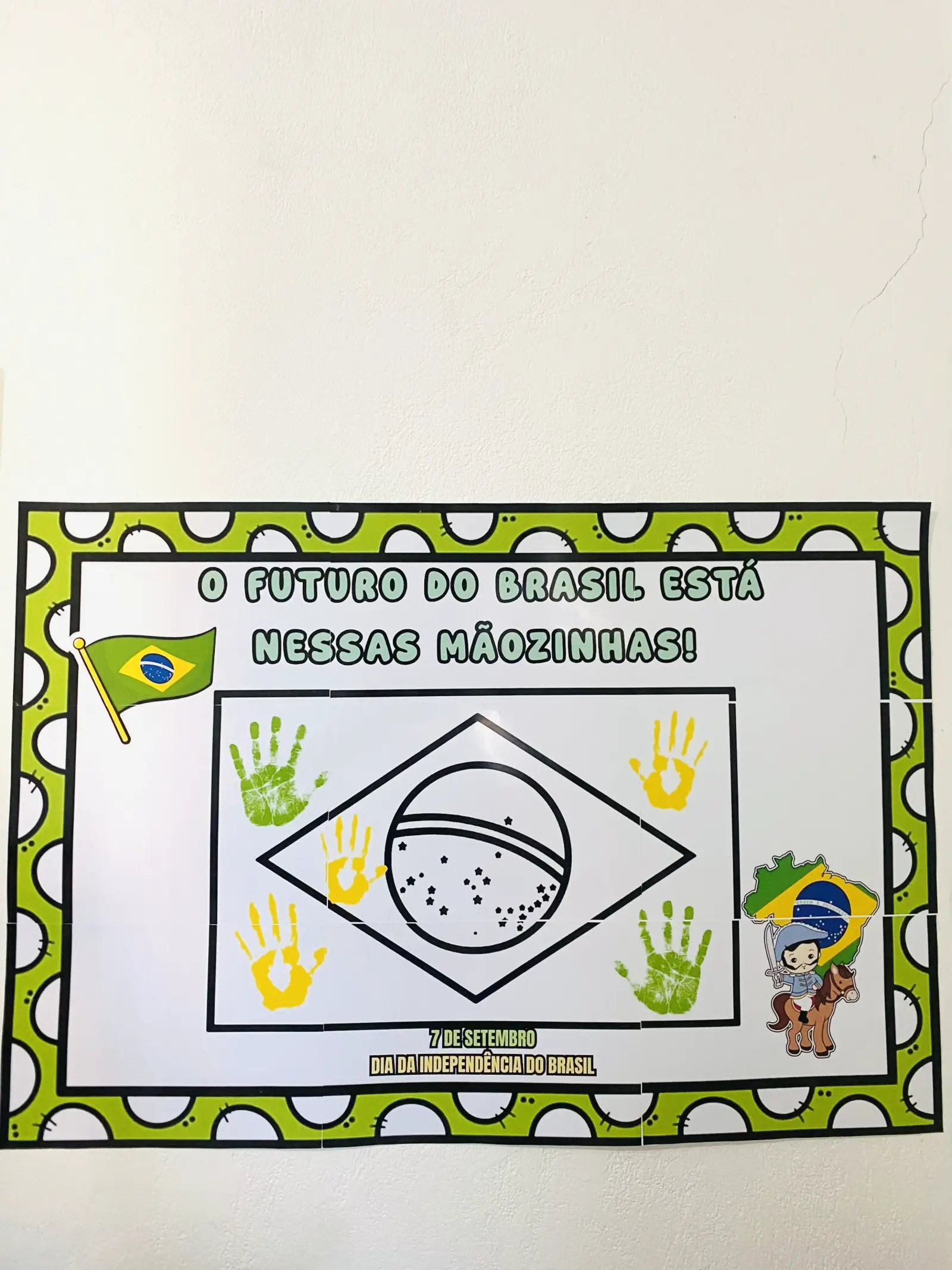 Painel Interativo – Independência do Brasil — amostra 2: Painel Interativo – Independência do Brasil com espaço para as…