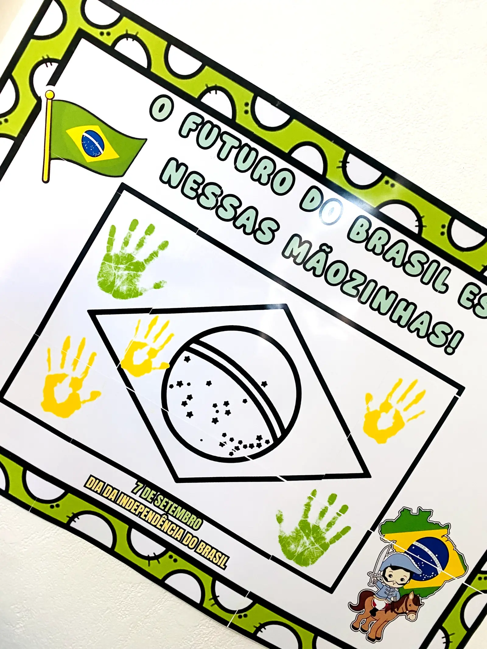 Painel Interativo – Independência do Brasil — amostra 3: Painel Interativo – Independência do Brasil com espaço para as…