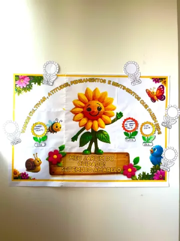 PAINEL INTERATIVO — MEU JARDIM DO CUIDADO — amostra 1: Painel interativo pensado para trabalhar com as crianças empatia,…