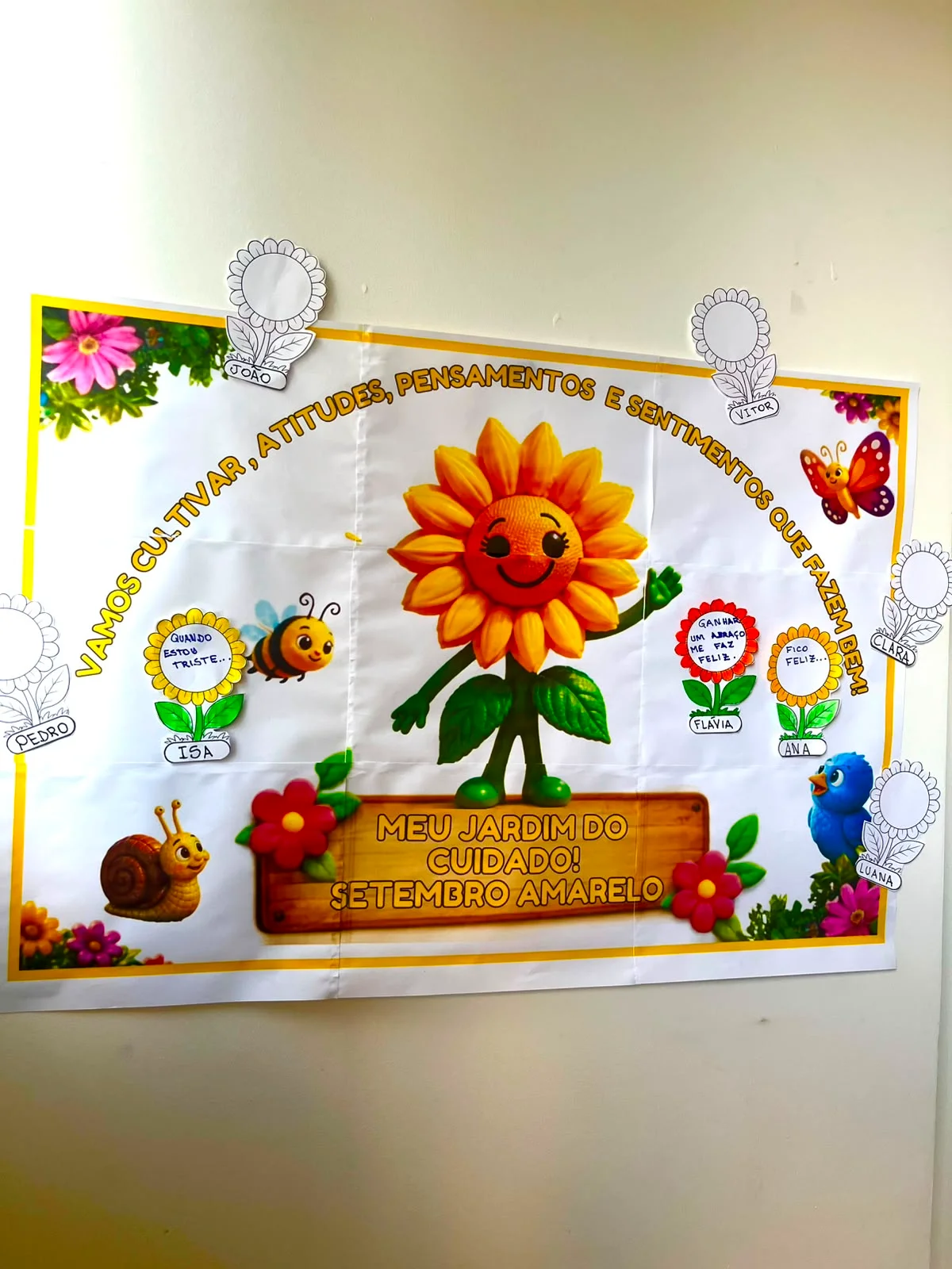 PAINEL INTERATIVO — MEU JARDIM DO CUIDADO — Alfabetização para Educação Infantil: Um painel interativo pensado para…