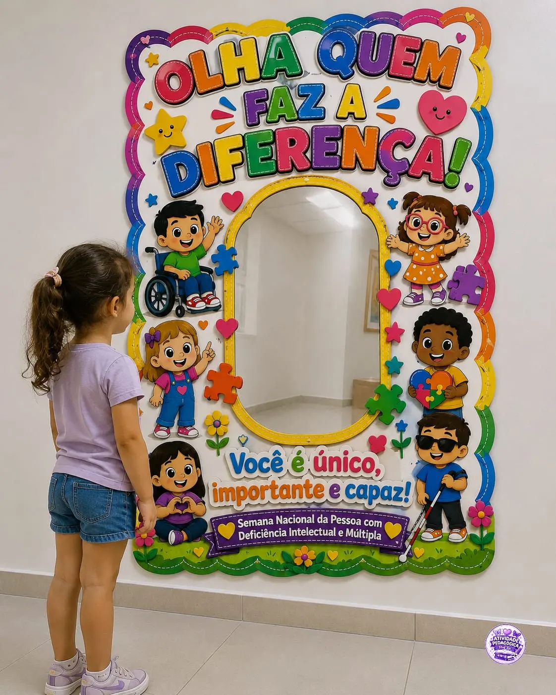 🪞🌈 PAINEL INTERATIVO – OLHA QUEM FAZ A DIFERENÇA! 🌈🪞 — capa do material