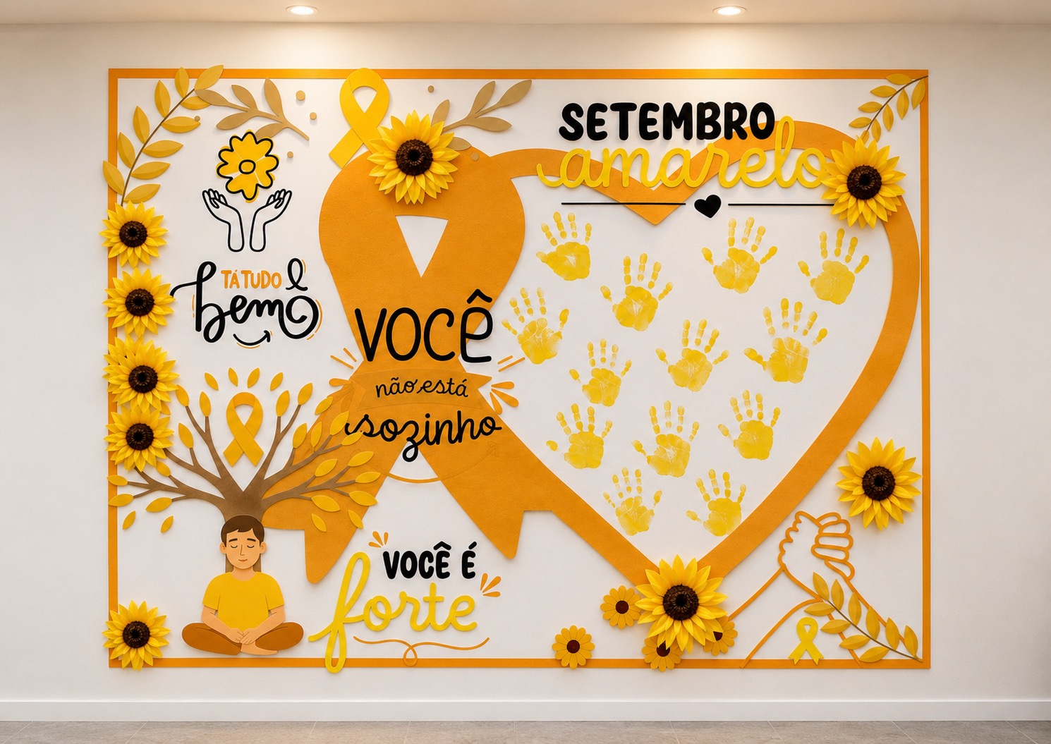 Painel Interativo Setembro Amarelo Anos Iniciais — amostra 3: Painel interativo para trabalhar o Setembro Amarelo com as…